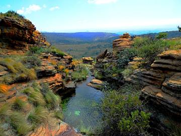 Small plunge pool in the Magaliesberg mountains, South Africa