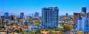 Tijuana city skyline seen from Colonia La Cacho